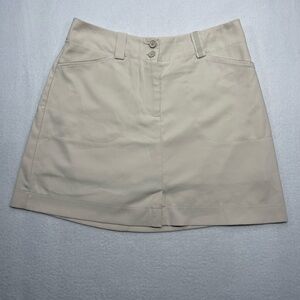 NWOT Nike Golf FitDry Skort Womens Size 4P Beige Athletic Golf Tennis Skirt